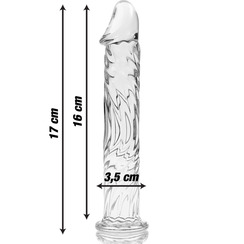 NEBULA SERIES - Modell 12 Dildo aus Borosilikatglas, 17 cm Ø 3,5 cm