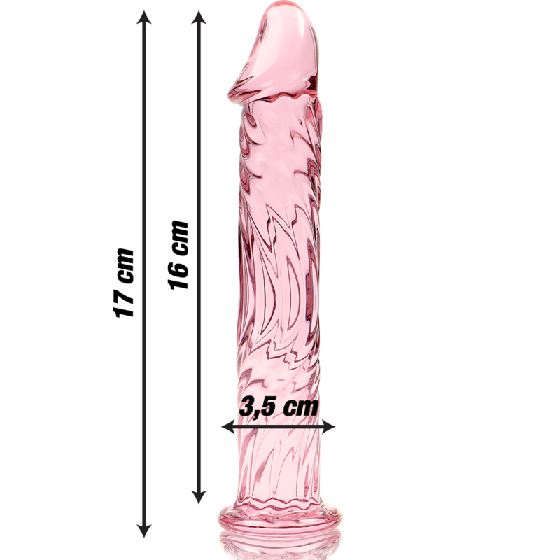 NEBULA SERIES - Modell 12 Dildo aus Borosilikatglas, 17 cm Ø 3,5 cm
