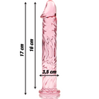 NEBULA SERIES - Modell 12 Dildo aus Borosilikatglas, 17 cm Ø 3,5 cm