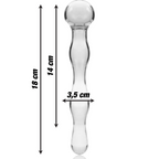 NEBULA SERIES - Modell 13 Dildo aus Borosilikatglas, 18 cm Ø 3,5 cm