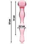 NEBULA SERIES - Modell 13 Dildo aus Borosilikatglas, 18 cm Ø 3,5 cm