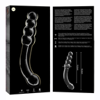 NEBULA SERIES - Modell 14 Dildo aus Borosilikatglas, 18,5 cm Ø 3 cm