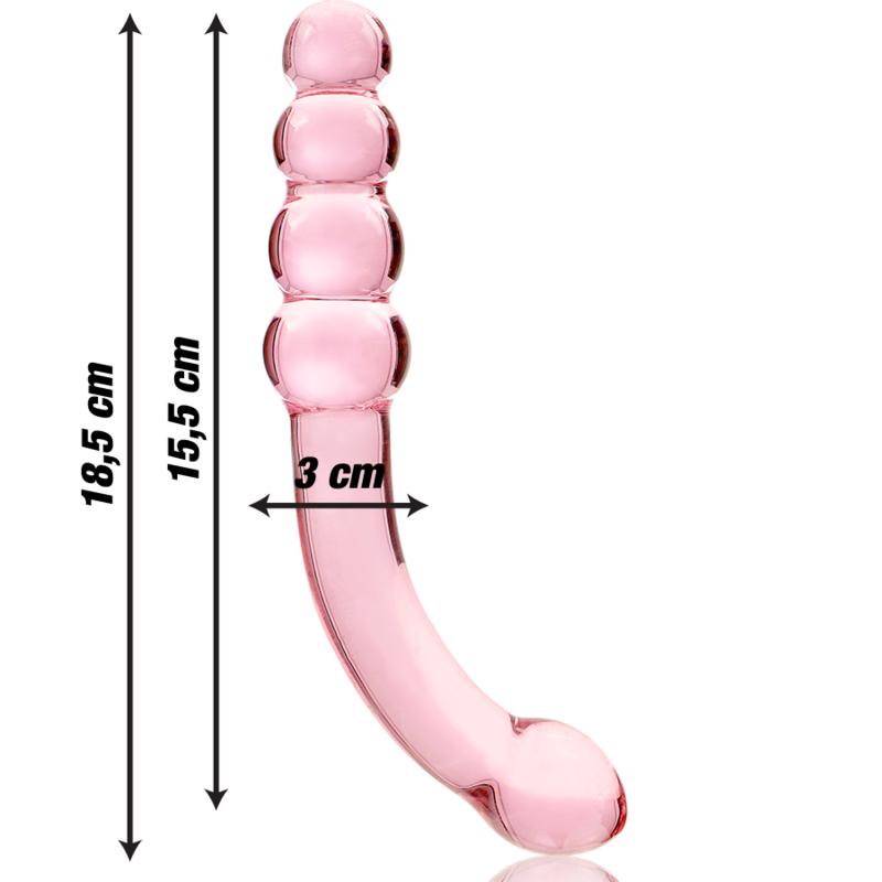 NEBULA SERIES - Modell 14 Dildo aus Borosilikatglas, 18,5 cm Ø 3 cm