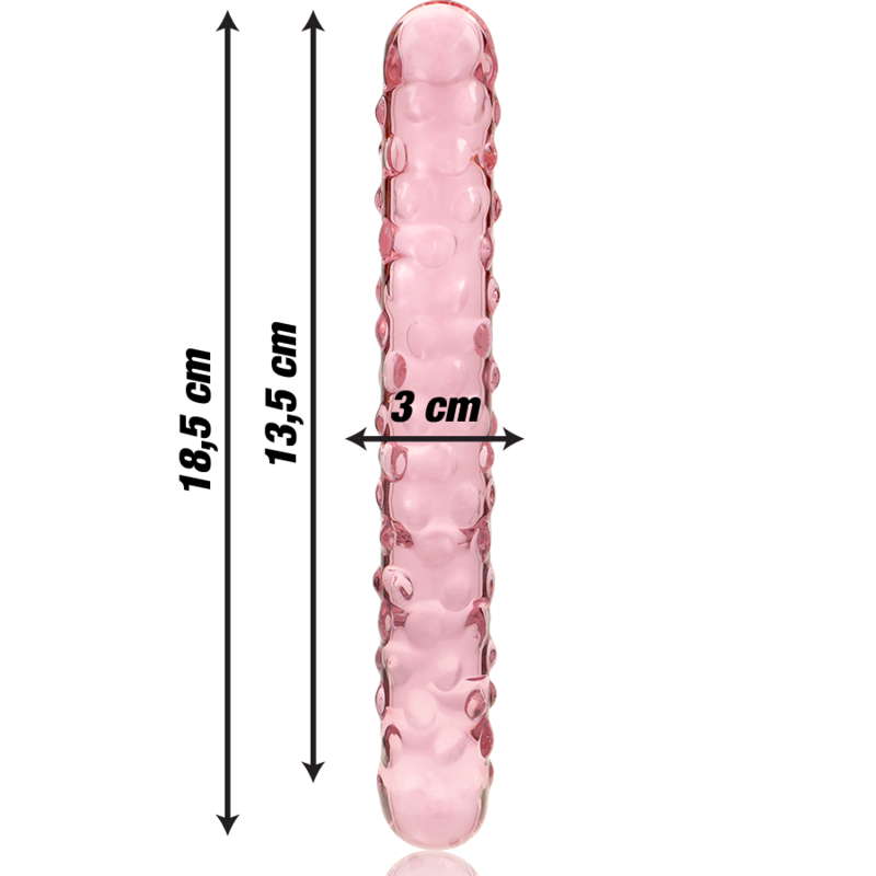NEBULA SERIES - Modell 15 Dildo aus Borosilikatglas, 18,5 cm Ø 3 cm