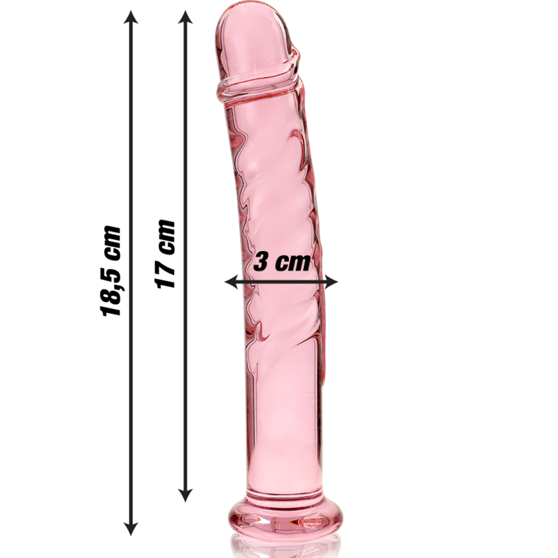 NEBULA SERIES - Modell 16 Dildo aus Borosilikatglas, 18,5 cm Ø 3 cm