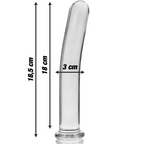 NEBULA SERIES - Modell 17 Dildo aus Borosilikatglas, 18,5 cm Ø 3 cm
