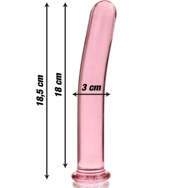 NEBULA SERIES - Modell 17 Dildo aus Borosilikatglas, 18,5 cm Ø 3 cm