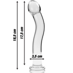NEBULA SERIES - Modell 18 Dildo aus Borosilikatglas, 18,5 cm Ø 3,5 cm