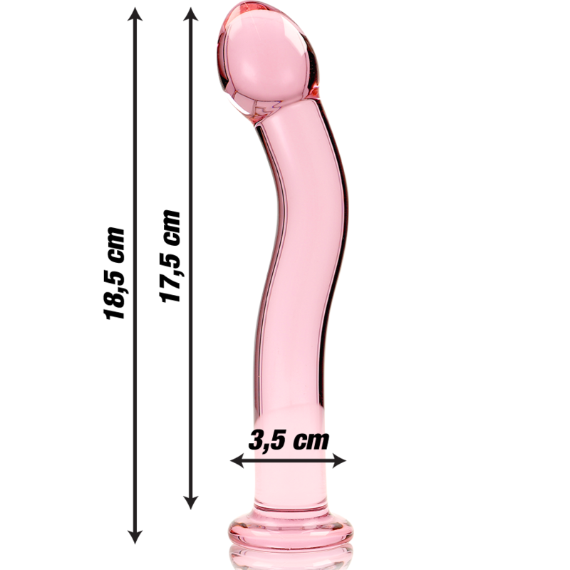 NEBULA SERIES - Modell 18 Dildo aus Borosilikatglas, 18,5 cm Ø 3,5 cm