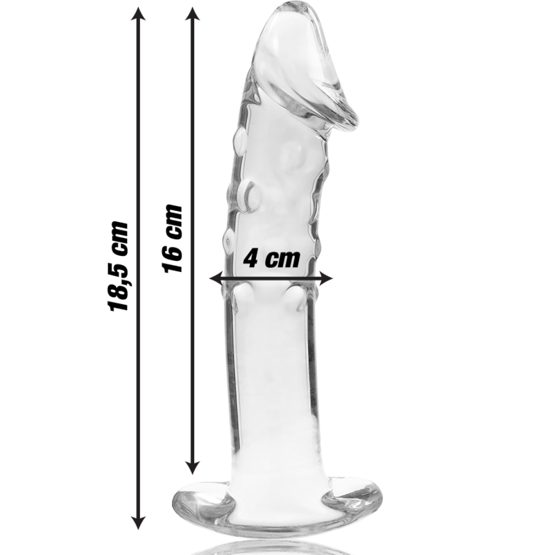 NEBULA SERIES - Modell 19 Dildo aus Borosilikatglas, 18,5 cm Ø 4 cm