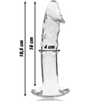 NEBULA SERIES - Modell 19 Dildo aus Borosilikatglas, 18,5 cm Ø 4 cm