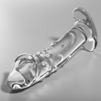 NEBULA SERIES - Modell 19 Dildo aus Borosilikatglas, 18,5 cm Ø 4 cm