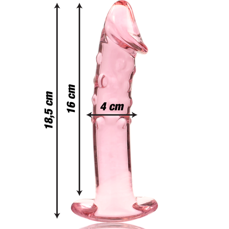 NEBULA SERIES - Modell 19 Dildo aus Borosilikatglas, 18,5 cm Ø 4 cm