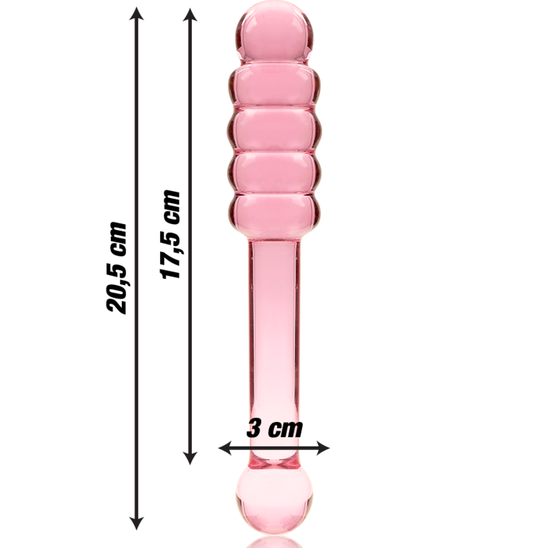 NEBULA SERIES - Modell 20 Dildo aus Borosilikatglas, 20,5 cm Ø 3 cm