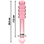 NEBULA SERIES - Modell 20 Dildo aus Borosilikatglas, 20,5 cm Ø 3 cm