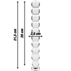 NEBULA SERIES - Modell 22 Dildo aus Borosilikatglas, 21,5 cm Ø 2,5 cm