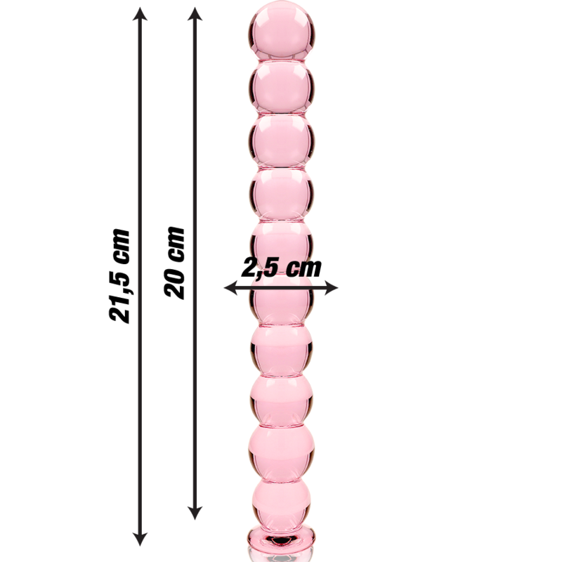 NEBULA SERIES - Modell 22 Dildo aus Borosilikatglas, 21,5 cm Ø 2,5 cm