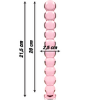 NEBULA SERIES - Modell 22 Dildo aus Borosilikatglas, 21,5 cm Ø 2,5 cm