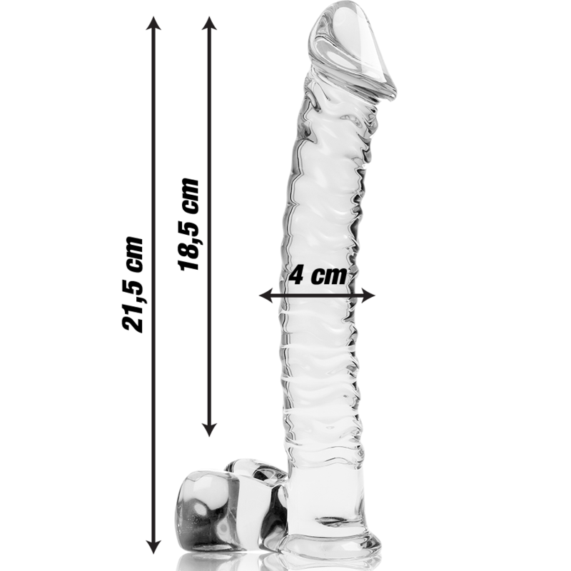 NEBULA SERIES - Modell 23 Dildo aus Borosilikatglas, 21,5 cm Ø 4 cm