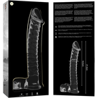 NEBULA SERIES - Modell 23 Dildo aus Borosilikatglas, 21,5 cm Ø 4 cm