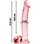 NEBULA SERIES - Modell 23 Dildo aus Borosilikatglas, 21,5 cm Ø 4 cm