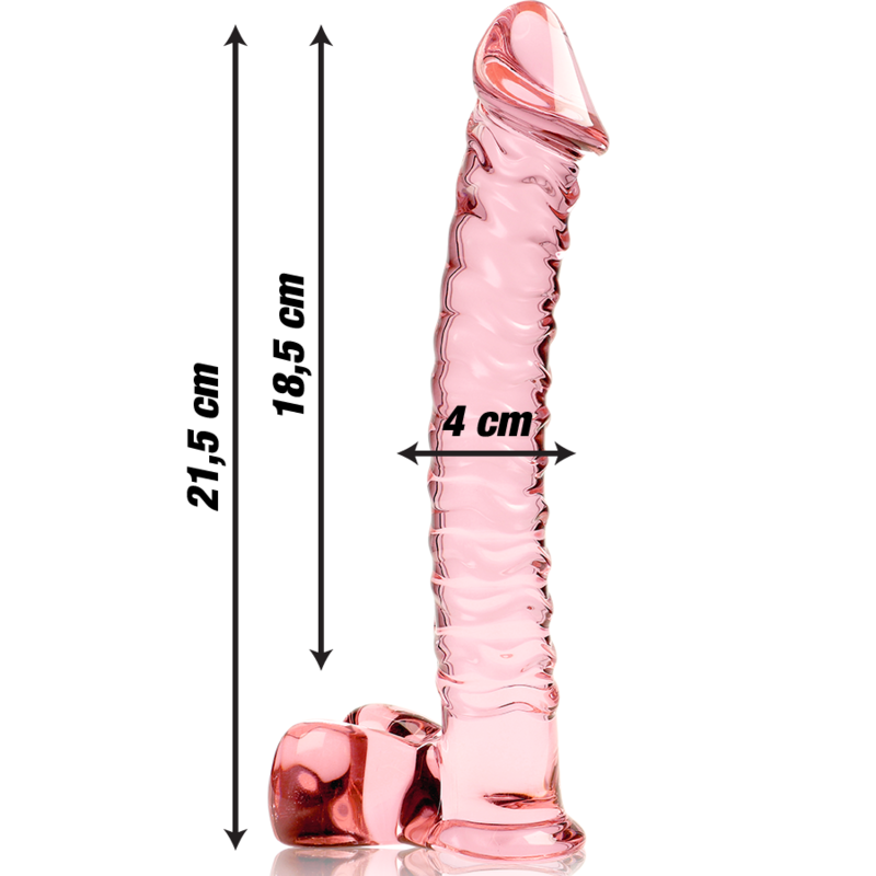 NEBULA SERIES - Modell 23 Dildo aus Borosilikatglas, 21,5 cm Ø 4 cm