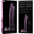 NEBULA SERIES - Modell 23 Dildo aus Borosilikatglas, 21,5 cm Ø 4 cm