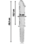 NEBULA SERIES - Modell 24 Dildo aus Borosilikatglas, 28,5 cm Ø 5 cm