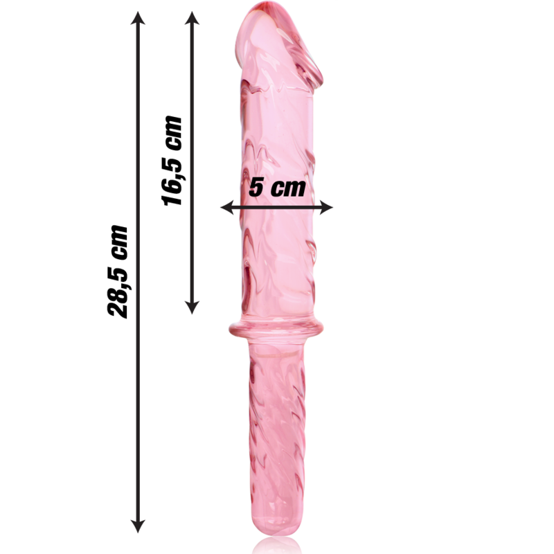 NEBULA SERIES - Modell 24 Dildo aus Borosilikatglas, 28,5 cm Ø 5 cm