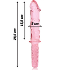 NEBULA SERIES - Modell 24 Dildo aus Borosilikatglas, 28,5 cm Ø 5 cm