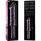 NEBULA SERIES - Modell 24 Dildo aus Borosilikatglas, 28,5 cm Ø 5 cm