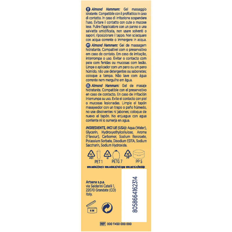CONTROL - Hammam 3-in-1 Massagegel Mandel, 200 ml