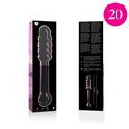 NEBULA SERIES - Modell 20 Dildo aus Borosilikatglas, 20,5 cm Ø 3 cm