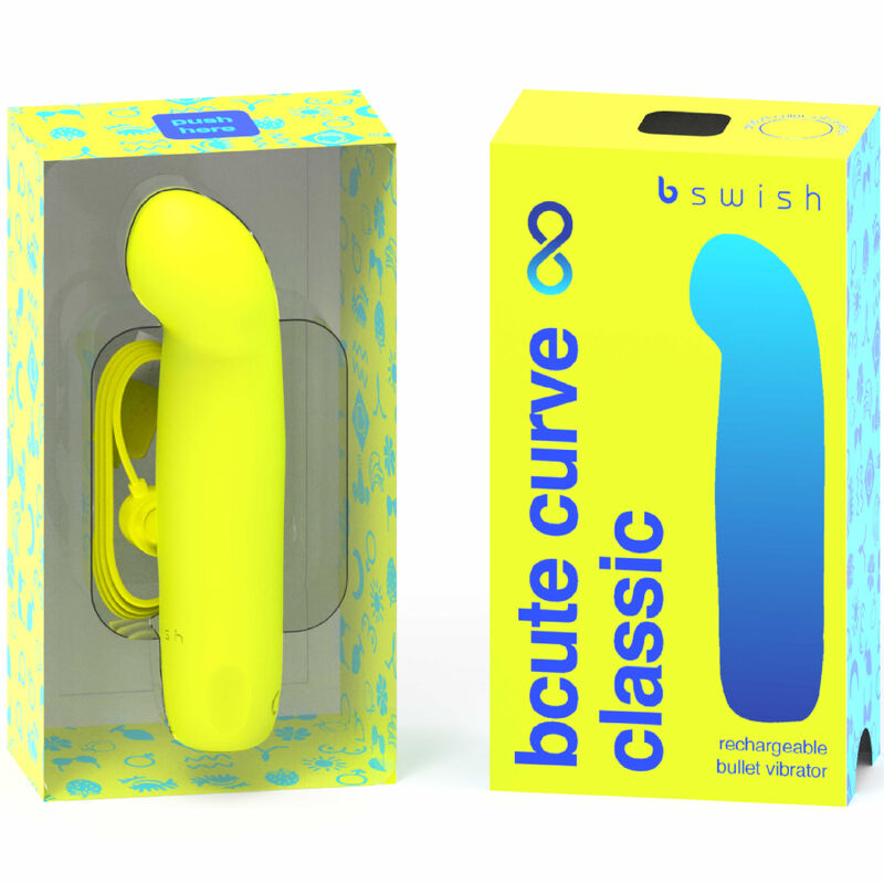 B SWISH - Bcute Curve Infinite wiederaufladbarer Silikonvibrator Gelb