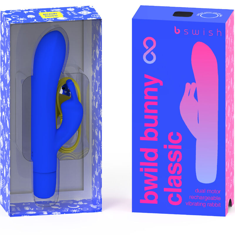 B SWISH - Bwild Bunny Infinite wiederaufladbarer Silikonvibrator Blau