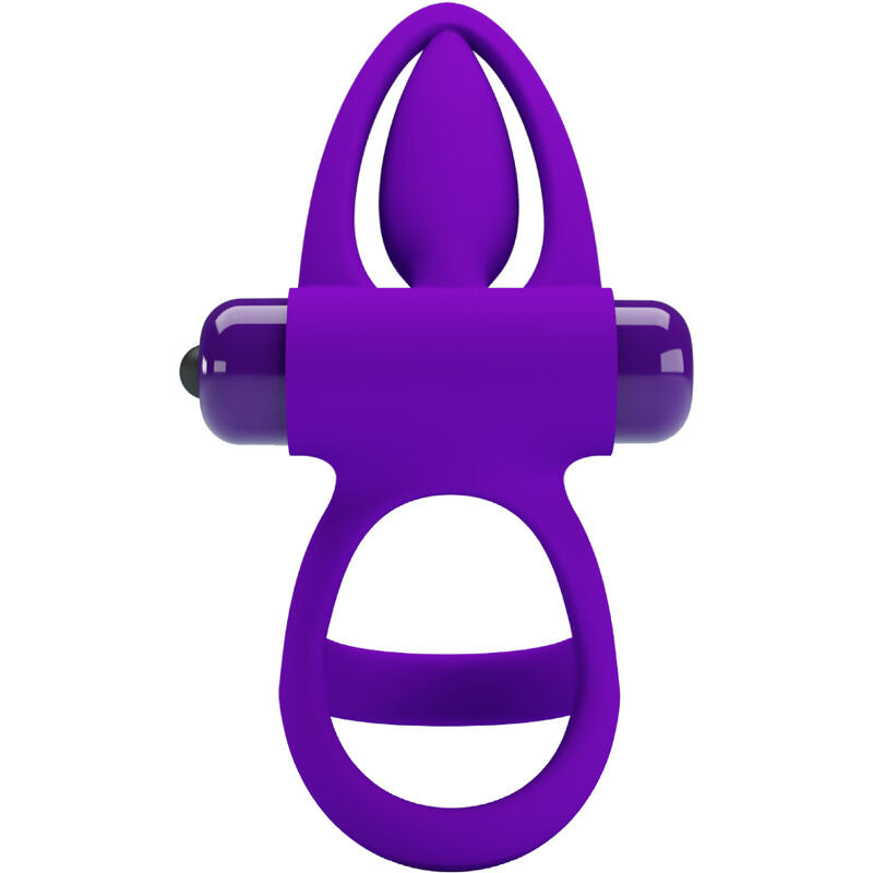 PRETTY LOVE - Vibrationsring aus Silikon Lila, 10 Vibrationsmodi