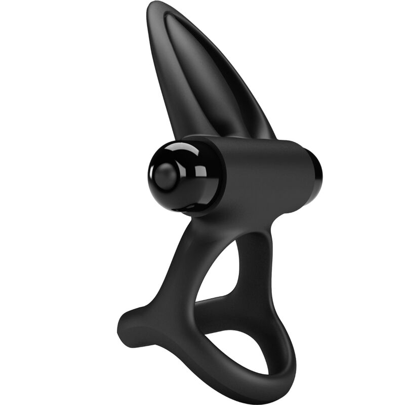 PRETTY LOVE - Vibrationsring aus Silikon Schwarz, 10 Vibrationsmodi
