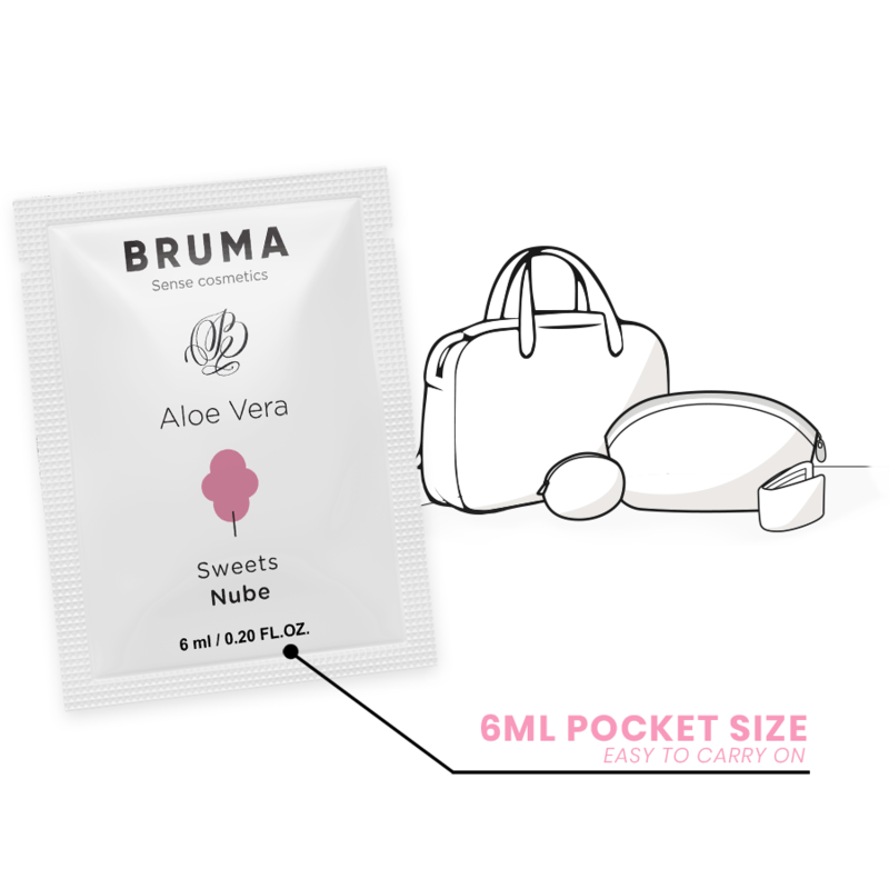 BRUMA – Aloe Vera Gleitgel mit Zuckerwatte-Geschmack 6 ml