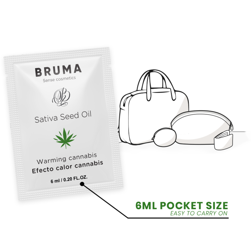 BRUMA – Cannabis Glide Sativa-Samenöl-Gleitgel mit wärmendem Cannabis-Geschmack 6 ml
