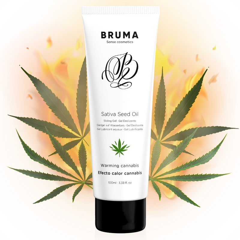 BRUMA – Sativa-Samenöl-Gleitgel mit wärmendem Cannabisgeschmack 100 ml