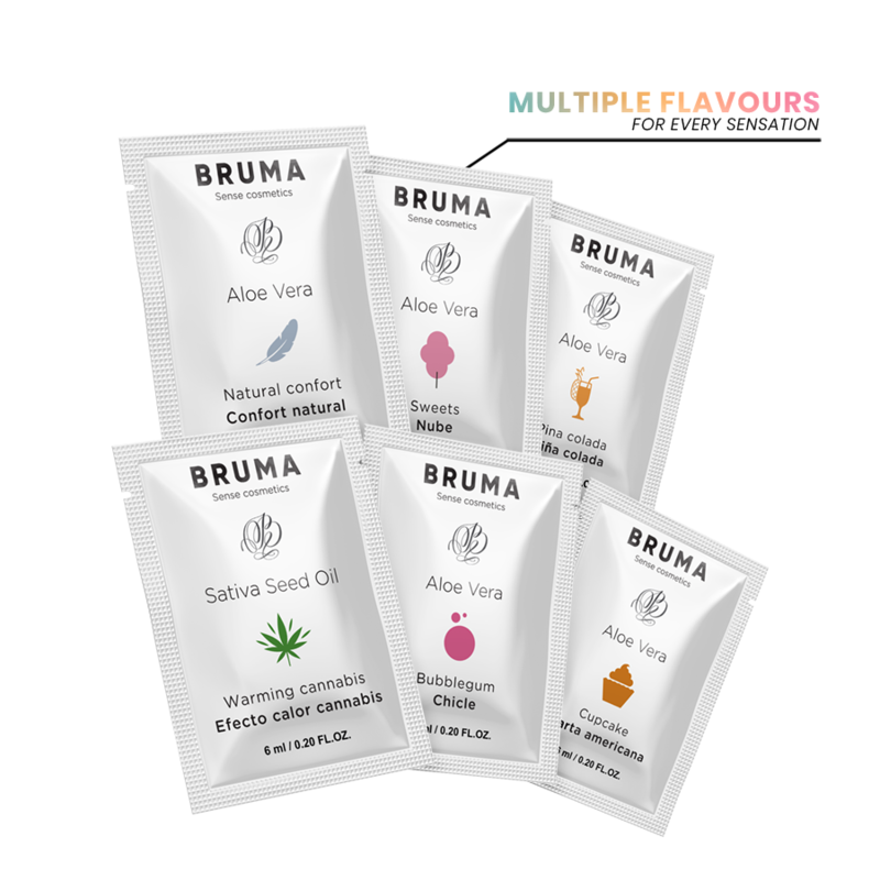 BRUMA – Cannabis Glide Sativa-Samenöl-Gleitgel mit wärmendem Cannabis-Geschmack 6 ml