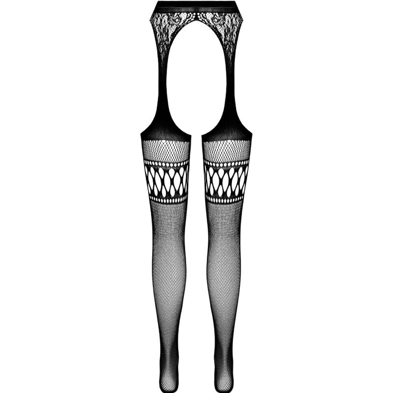 PASSION – S026 Schwarze Strapsstrümpfe One Size