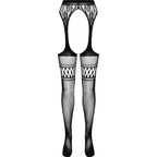 PASSION – S026 Schwarze Strapsstrümpfe One Size