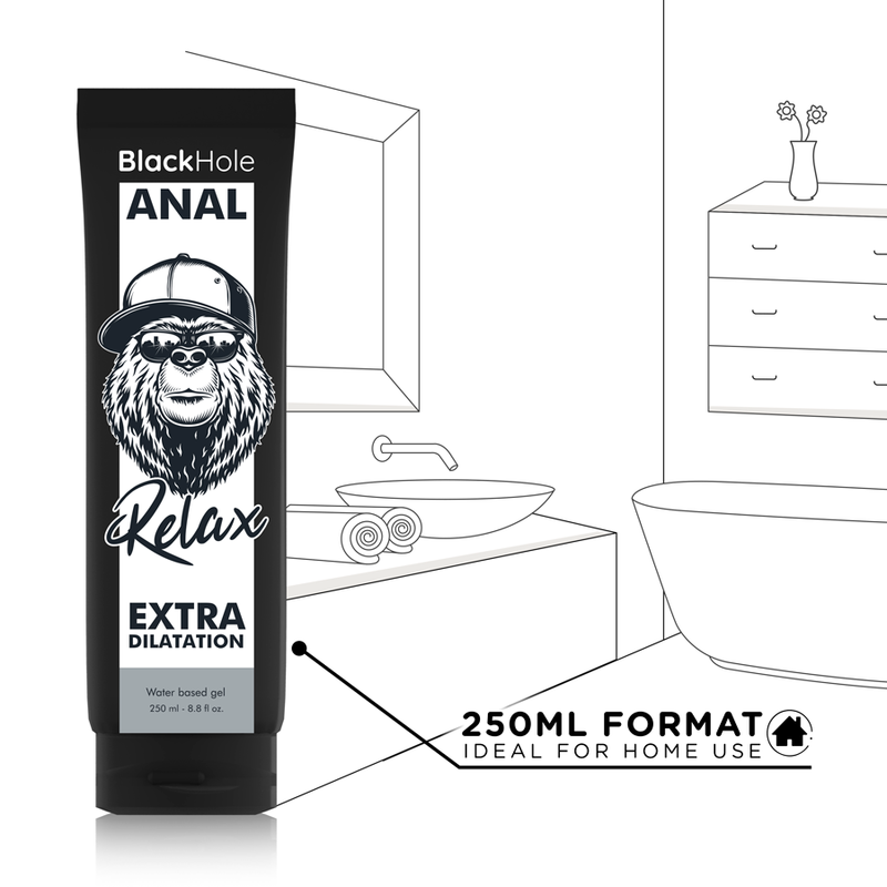 BLACK HOLE - Gel Anal Extra Dilation auf Wasserbasis 250 ml