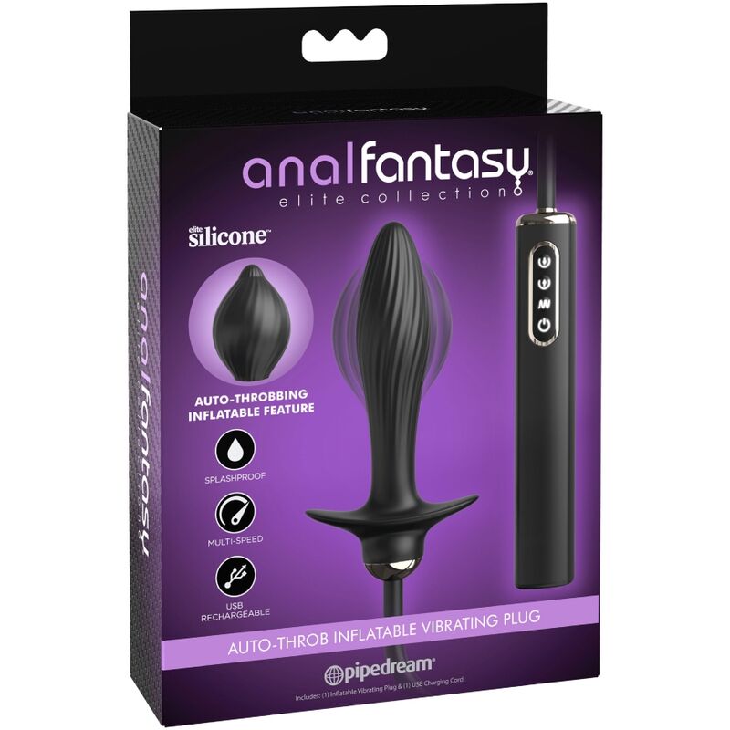 ANAL FANTASY ELITE COLLECTION - Aufblasbarer Plug mit Auto-Throb-Vibrator