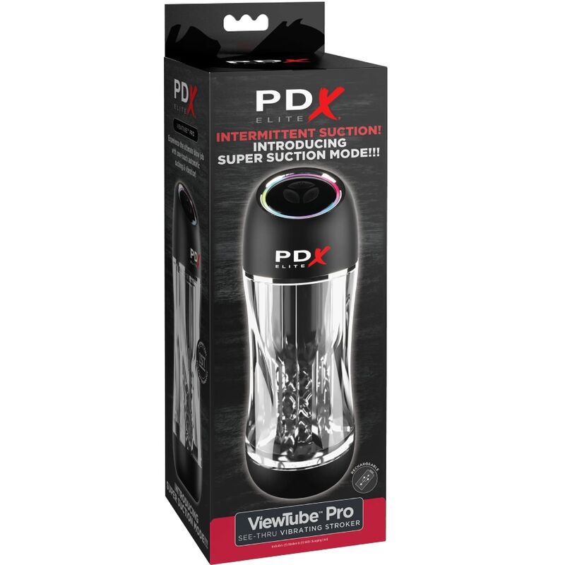 PDX ELITE - ViewTube Pro Stroker mit Vibration, Transparent