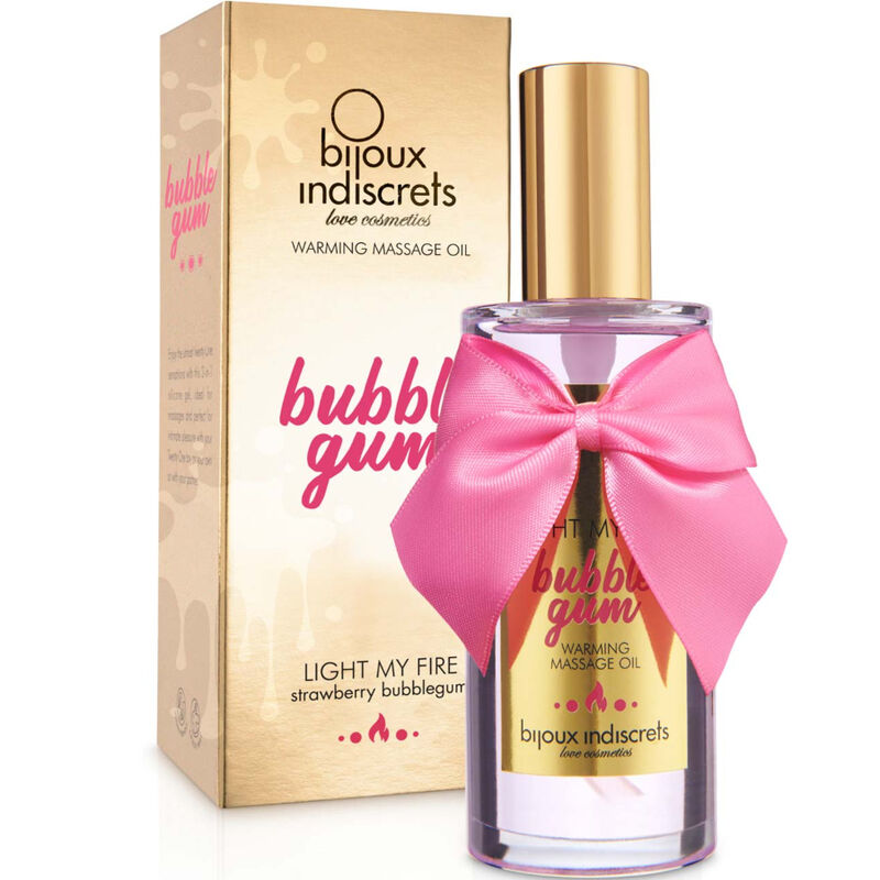BIJOUX INDISCRETS - Light My Fire Massageöl mit Wärmeeffekt und Kaugummigeschmack