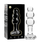 Nebula - Modell 1 Analplug Borosilikatglas Transparent 10.5 cm -o- 3 cm