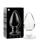 Nebula - Modell 3 Analplug Borosilikatglas Transparent 11 cm -o- 5 cm