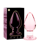 Nebula - Modell 3 Analplug Borosilikatglas Transparent 11 cm -o- 5 cm